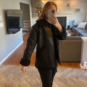 Faux leather jacket